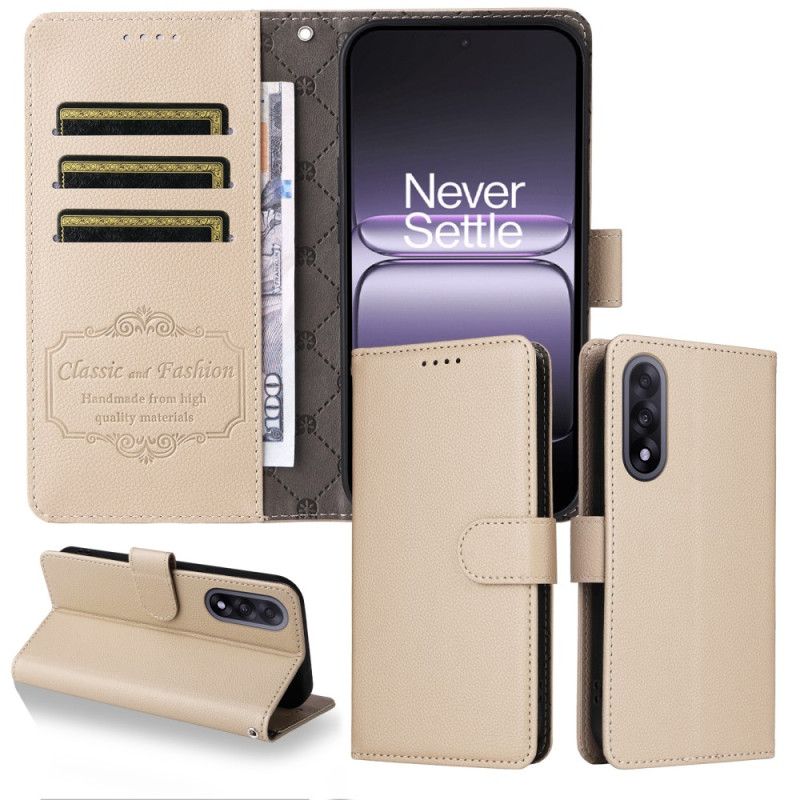 Folio-hoesje Oneplus Nord 5 Leerlook