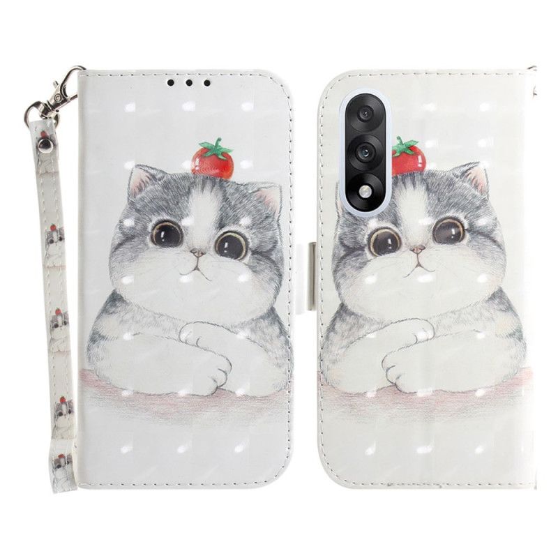 Folio-hoesje Oneplus Nord 5 Telefoonhoesje Schattige Kattenband