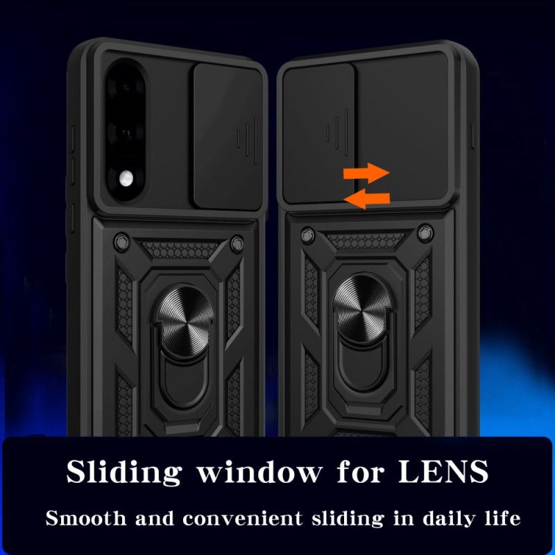 Hoesje Voor Oneplus Nord 5 Schuifbare Cameracover En Standaard