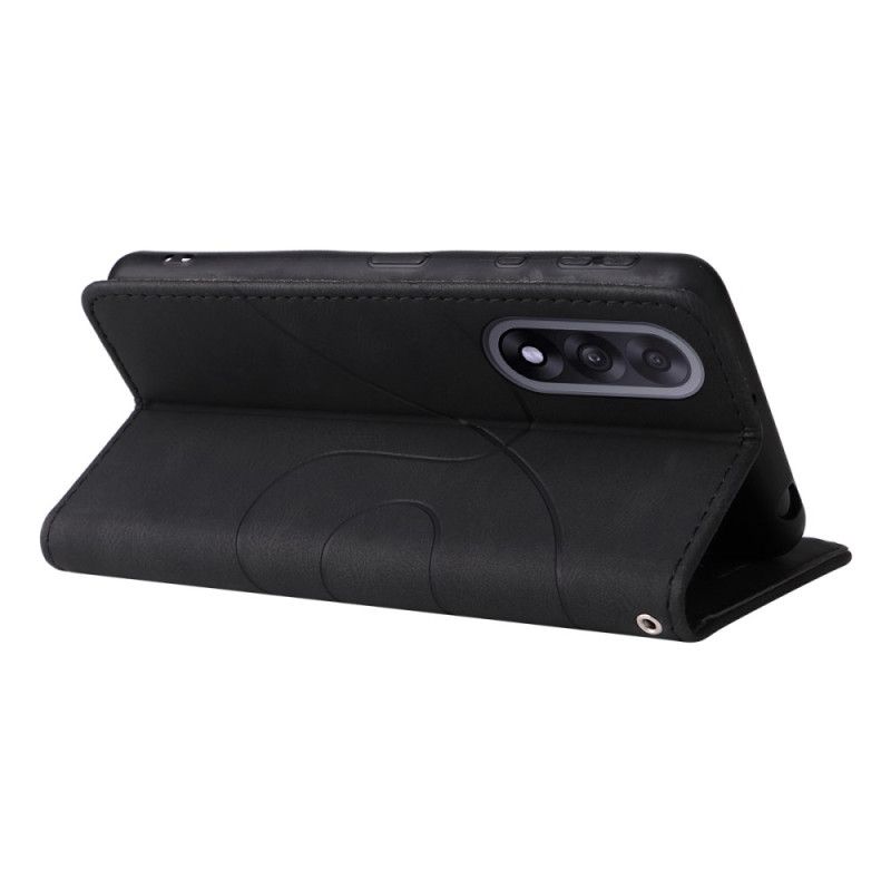 Leren Hoesje Oneplus Nord 5 Golvend Bescherming Hoesje