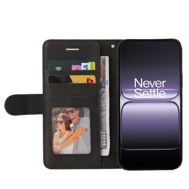 Leren Hoesje Oneplus Nord 5 Golvend Bescherming Hoesje