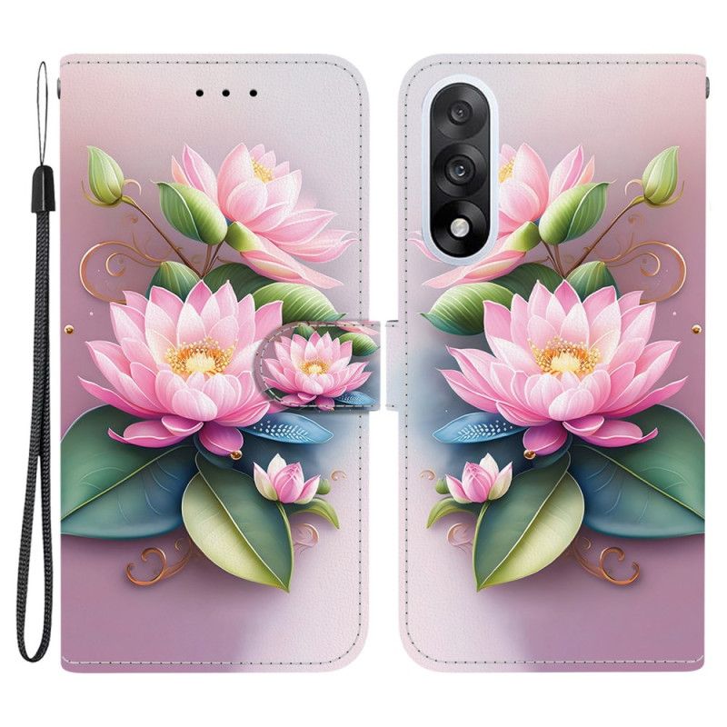 Leren Hoesje Oneplus Nord 5 Lotuspatroon