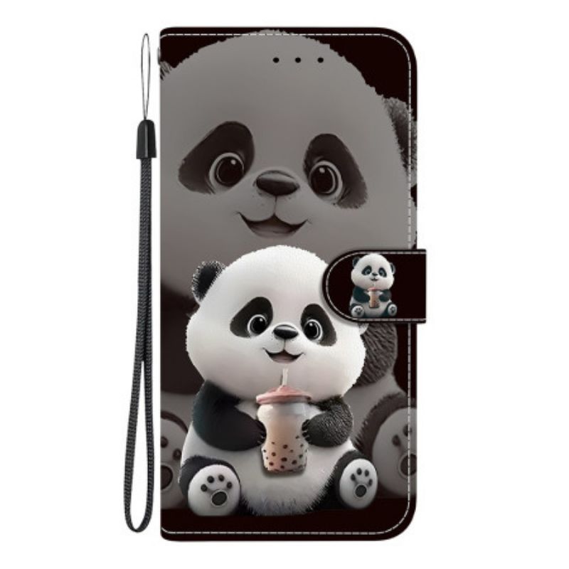 Leren Hoesje Oneplus Nord 5 Panda Bescherming Hoesje