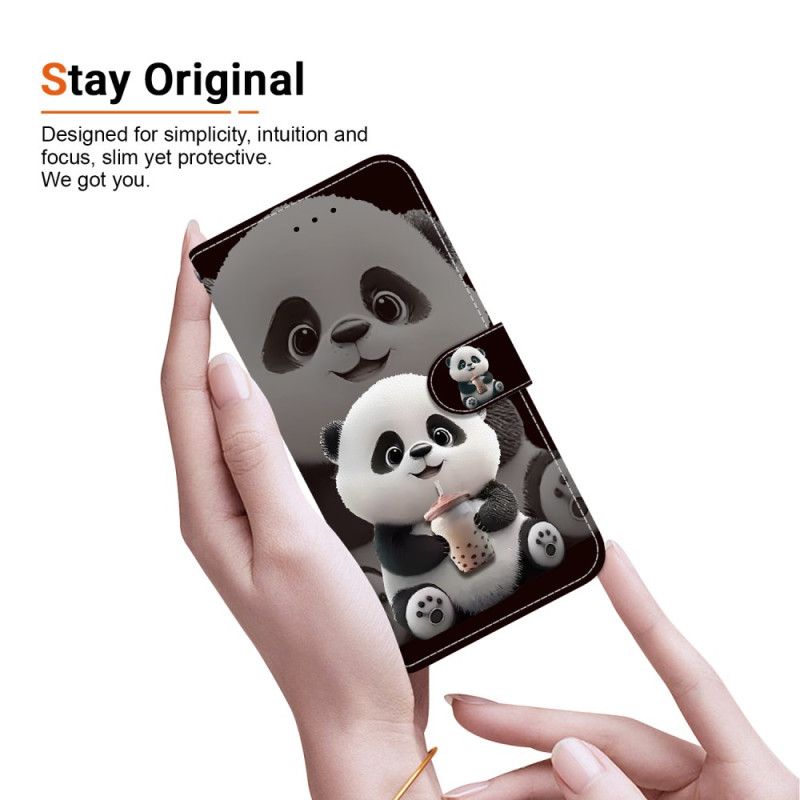 Leren Hoesje Oneplus Nord 5 Panda Bescherming Hoesje