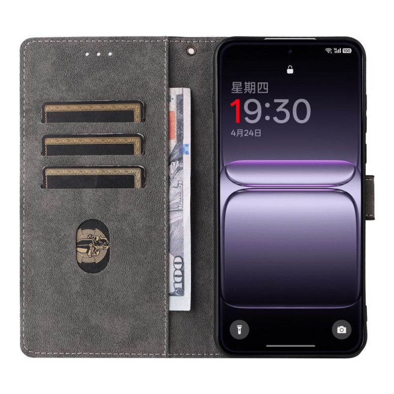 Leren Hoesje Oneplus Nord 5 Rfid-bescherming Met Suède-effect