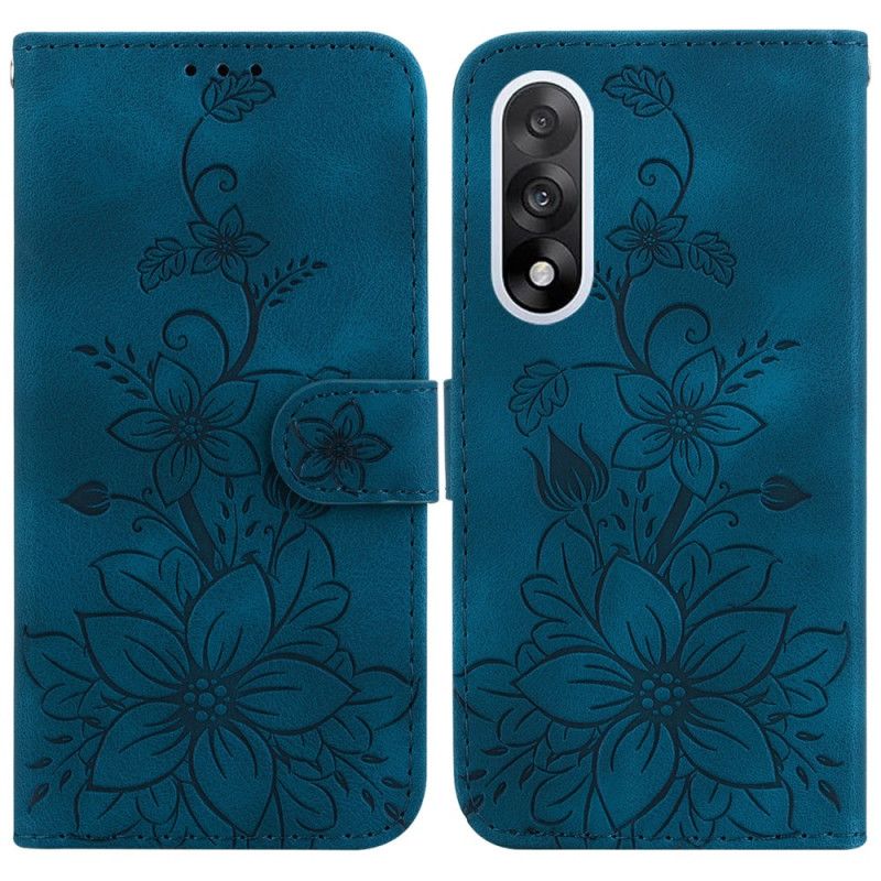Leren Hoesje Voor Oneplus Nord 5 Bloemenprint
