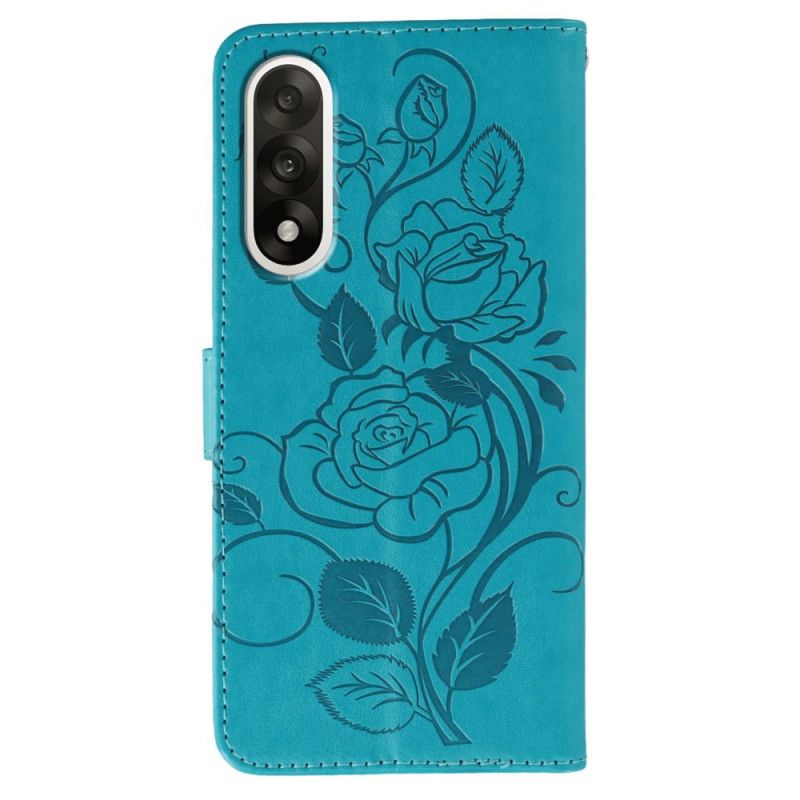 Leren Hoesje Voor Oneplus Nord 5 Bloemenprint