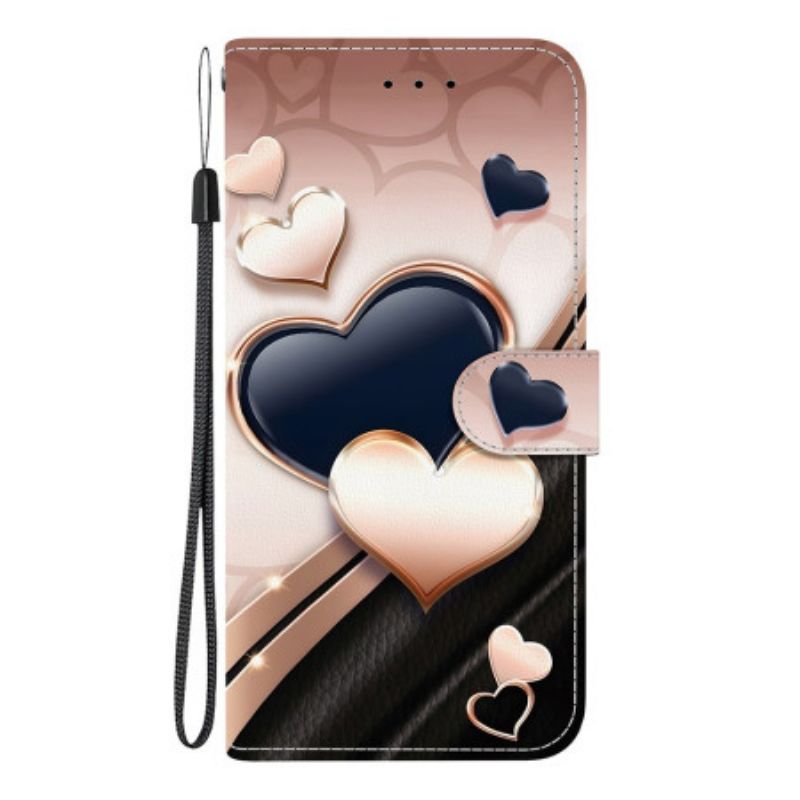 Leren Hoesje Voor Oneplus Nord 5 Twee Harten