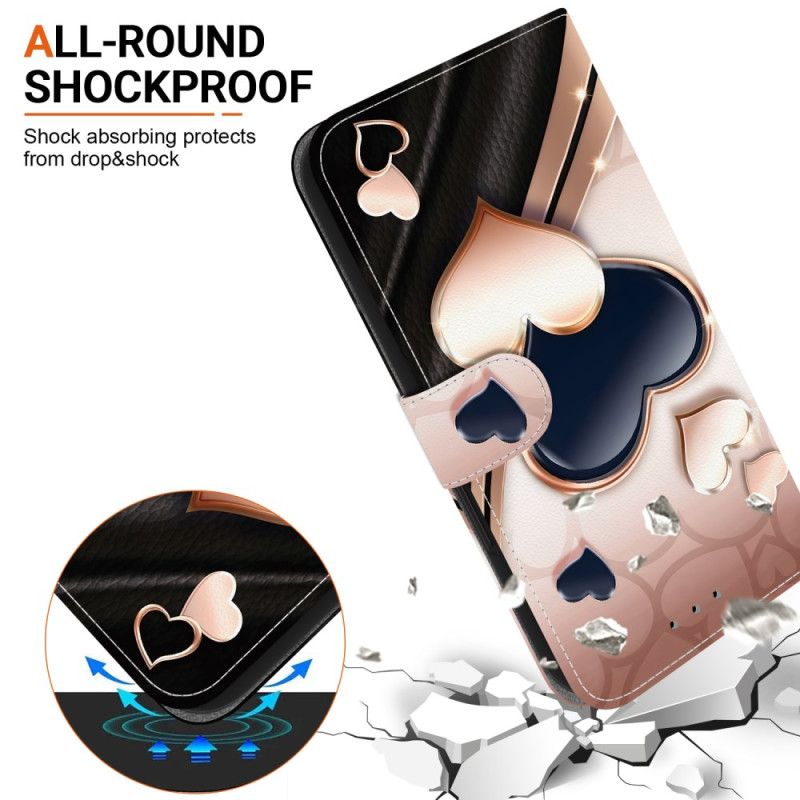 Leren Hoesje Voor Oneplus Nord 5 Twee Harten