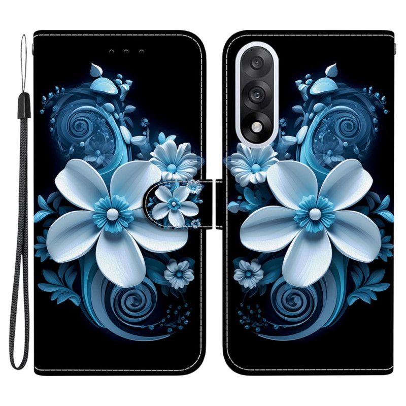 Leren Hoesje Voor Oneplus Nord 5 Zwarte Orchidee