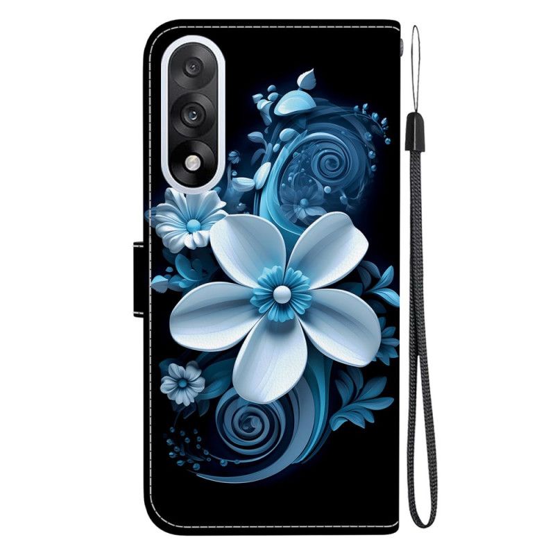 Leren Hoesje Voor Oneplus Nord 5 Zwarte Orchidee