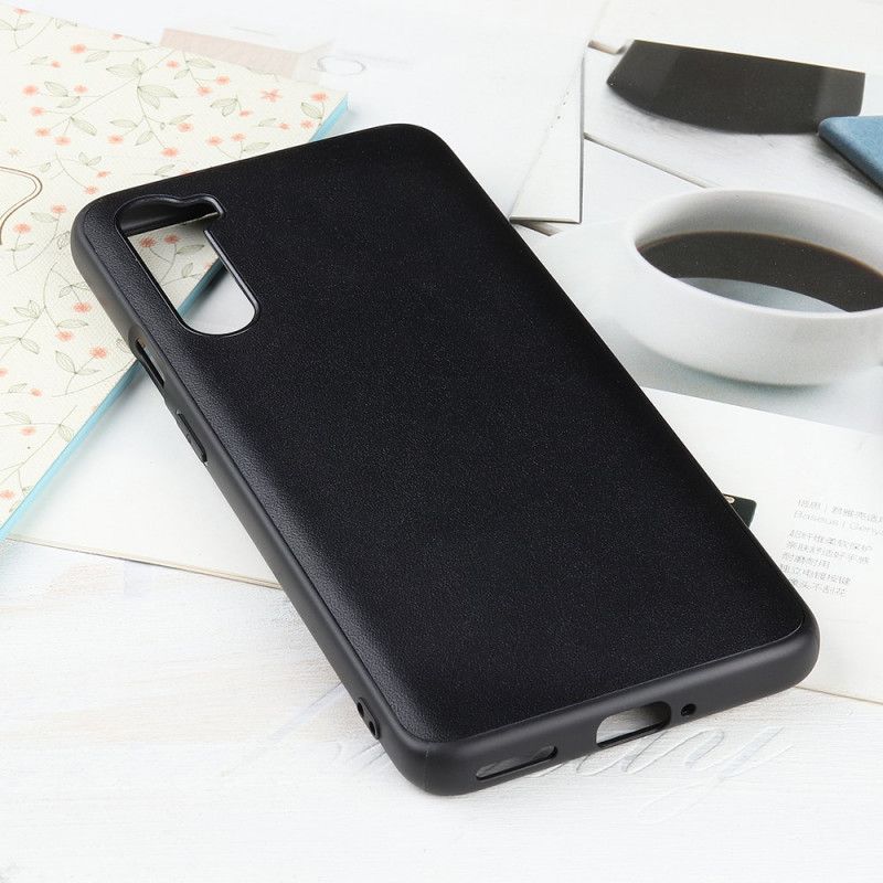 Cover Hoesje OnePlus Nord Groen Zwart Telefoonhoesje Echt Zakelijk Leer