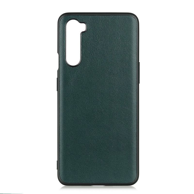Cover Hoesje OnePlus Nord Groen Zwart Telefoonhoesje Echt Zakelijk Leer