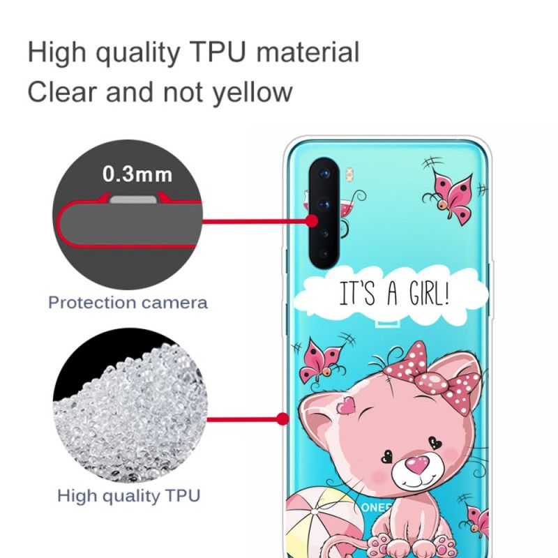 Cover Hoesje OnePlus Nord Telefoonhoesje Het Is Een Meisje