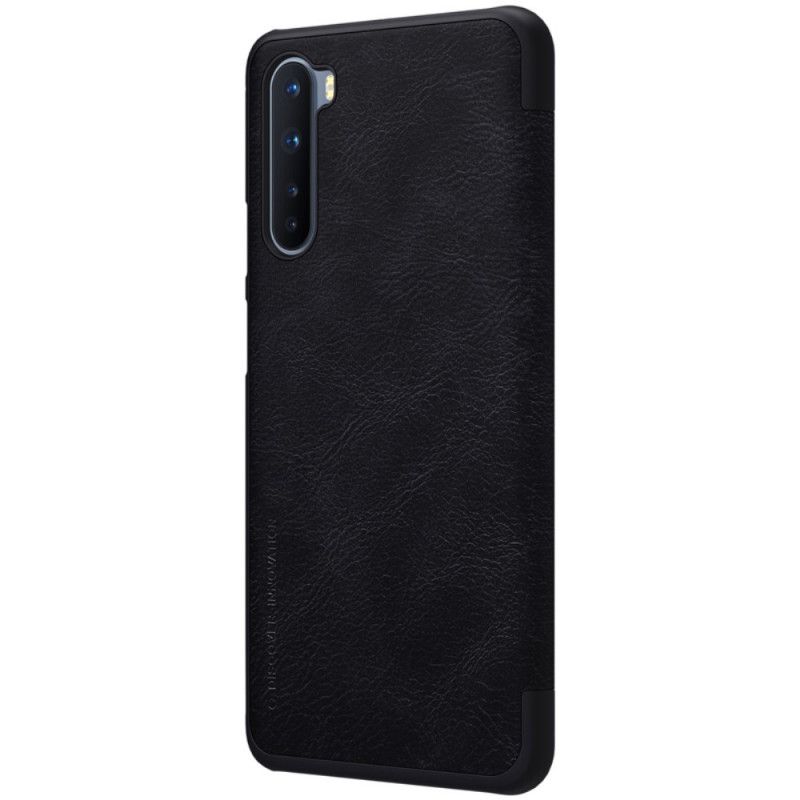 Folio-hoesje OnePlus Nord Bruin Zwart Nillkin Qin-Reeks
