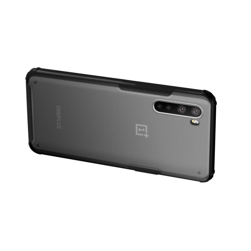 Hoesje OnePlus Nord Rood Zwart Amor En Matte Randen