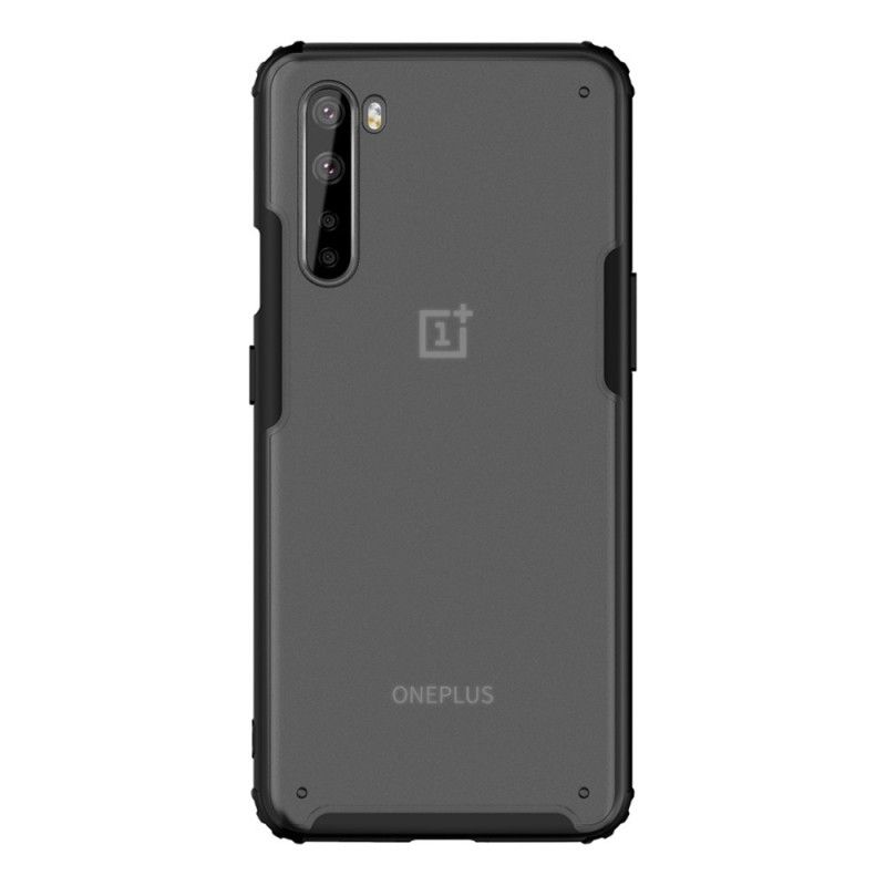 Hoesje OnePlus Nord Rood Zwart Amor En Matte Randen