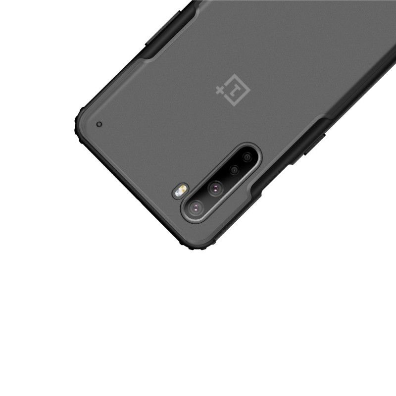 Hoesje OnePlus Nord Rood Zwart Amor En Matte Randen