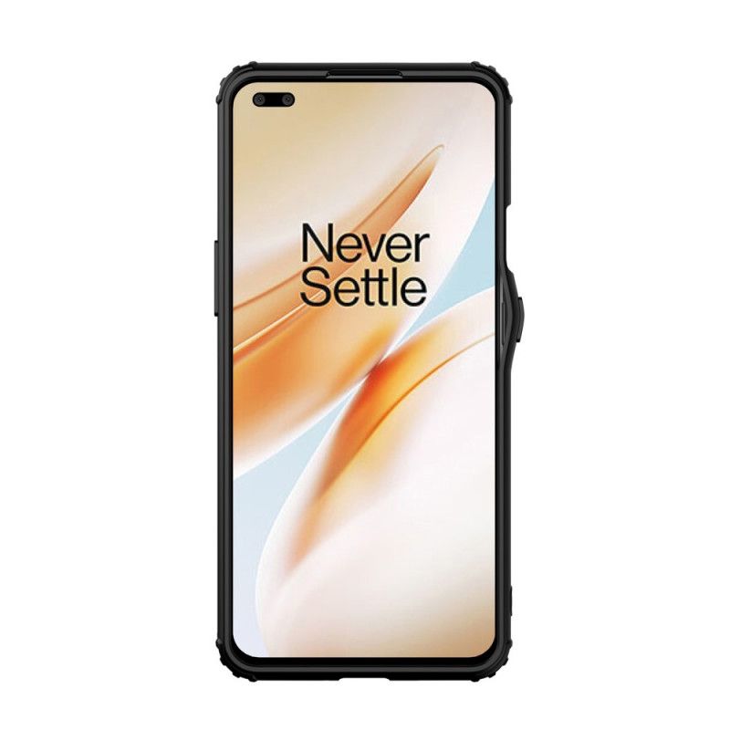 Hoesje OnePlus Nord Rood Zwart Amor En Matte Randen
