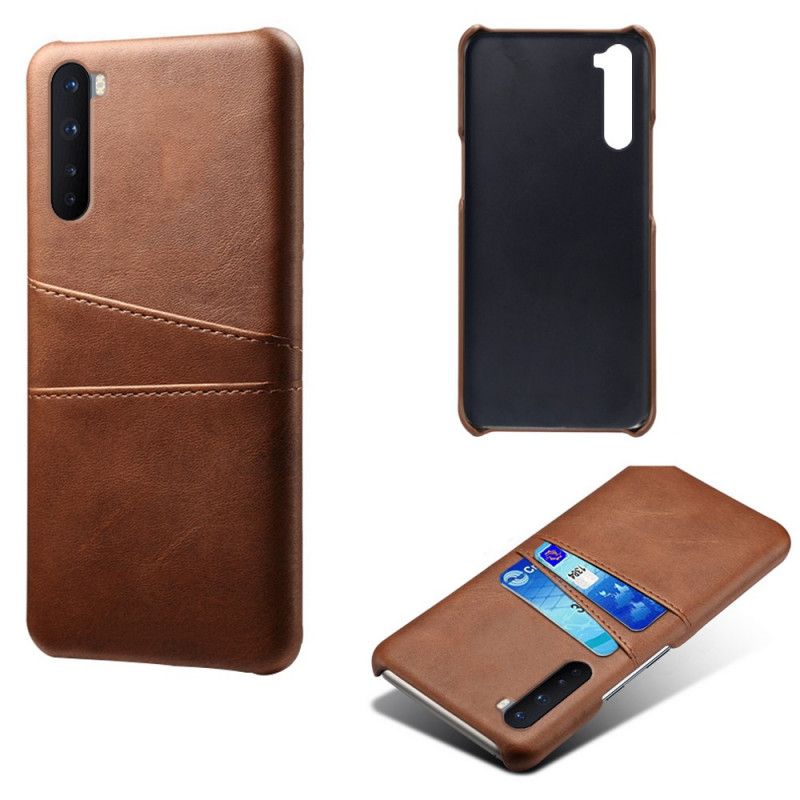 Hoesje voor OnePlus Nord Grijs Zwart Kaarthouder