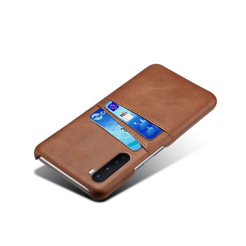 Hoesje voor OnePlus Nord Grijs Zwart Kaarthouder