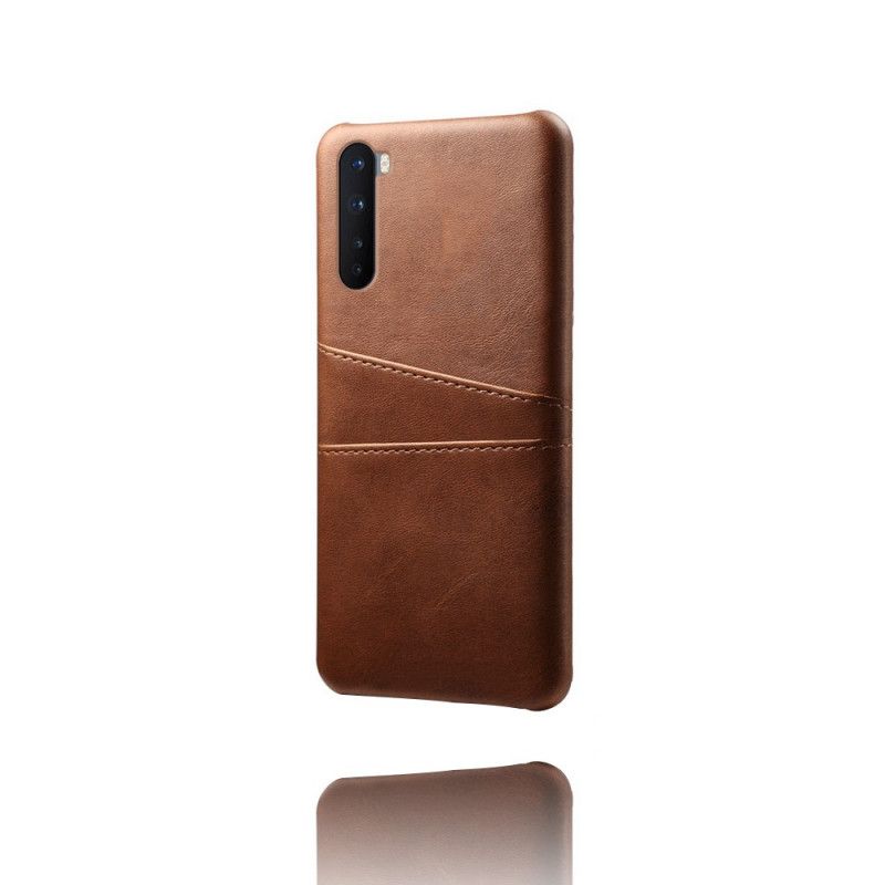 Hoesje voor OnePlus Nord Grijs Zwart Kaarthouder