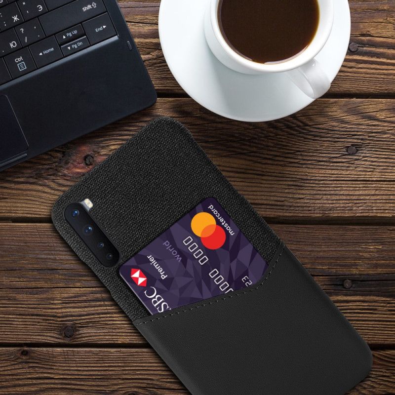 Hoesje voor OnePlus Nord Grijs Zwart Ksq Kaarthouder