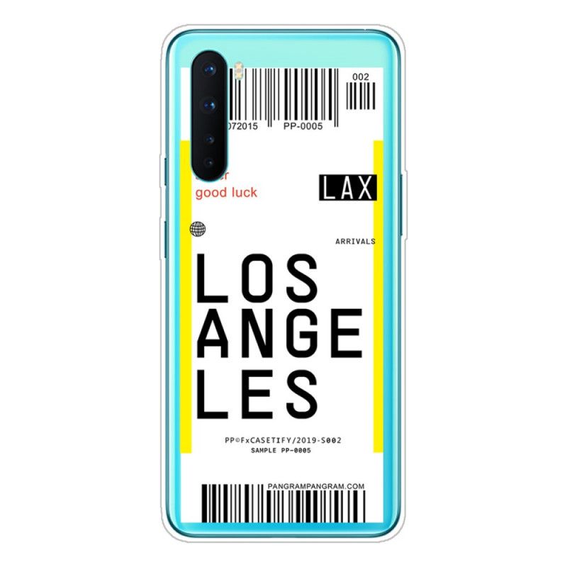 Hoesje voor OnePlus Nord Instapkaart Naar Los Angeles