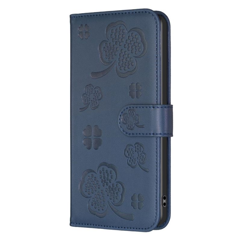 Flip Case Leren Samsung Galaxy S24 Plus 5g Trefoils