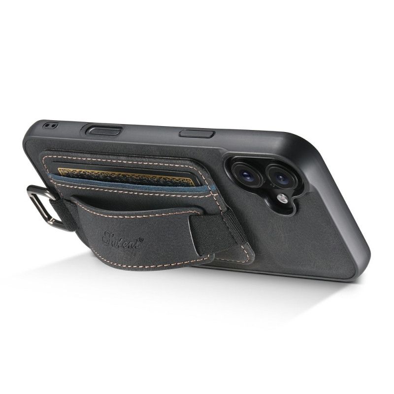 Cover Hoesje iPhone 17 Telefoonhoesje Kaarthouder In Retro Design