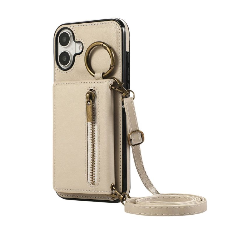 Cover Hoesje iPhone 17 Telefoonhoesje Portemonnee Met Rits