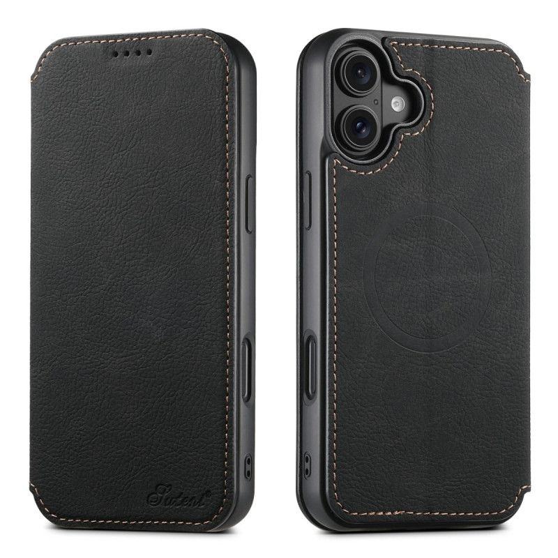 Folio-hoesje iPhone 17 Magsafe-compatibele Leren Stijl Bescherming Hoesje