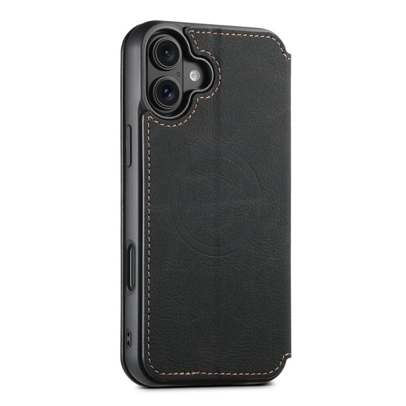 Folio-hoesje iPhone 17 Magsafe-compatibele Leren Stijl Bescherming Hoesje