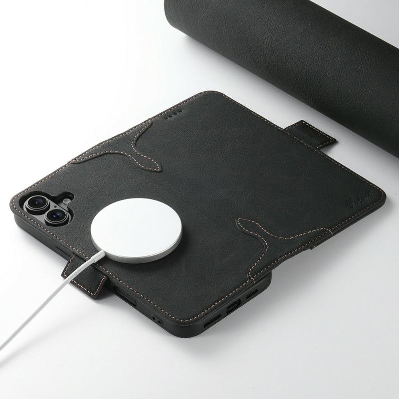 Folio-hoesje iPhone 17 Telefoonhoesje Magsafe-compatibel Premium Retro
