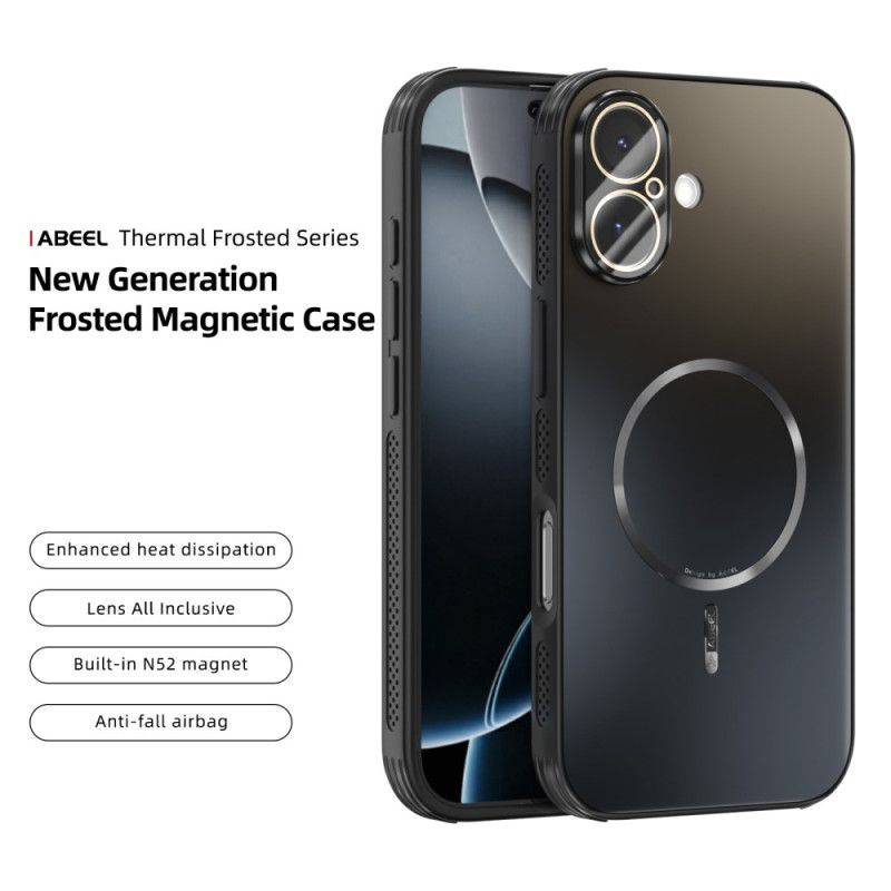 Hoesje iPhone 17 Abeel Met Magnetisch Glaseffect Bescherming Hoesje