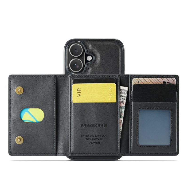 Hoesje iPhone 17 Compatibel Met Magsafe Afneembare Kaarthouder Magking Bescherming Hoesje