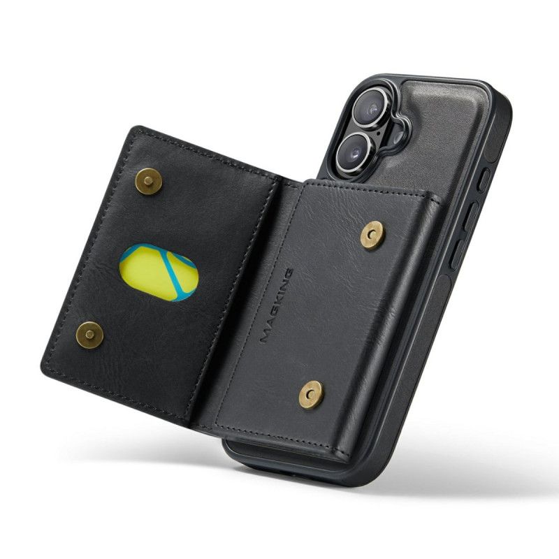 Hoesje iPhone 17 Compatibel Met Magsafe Afneembare Kaarthouder Magking Bescherming Hoesje