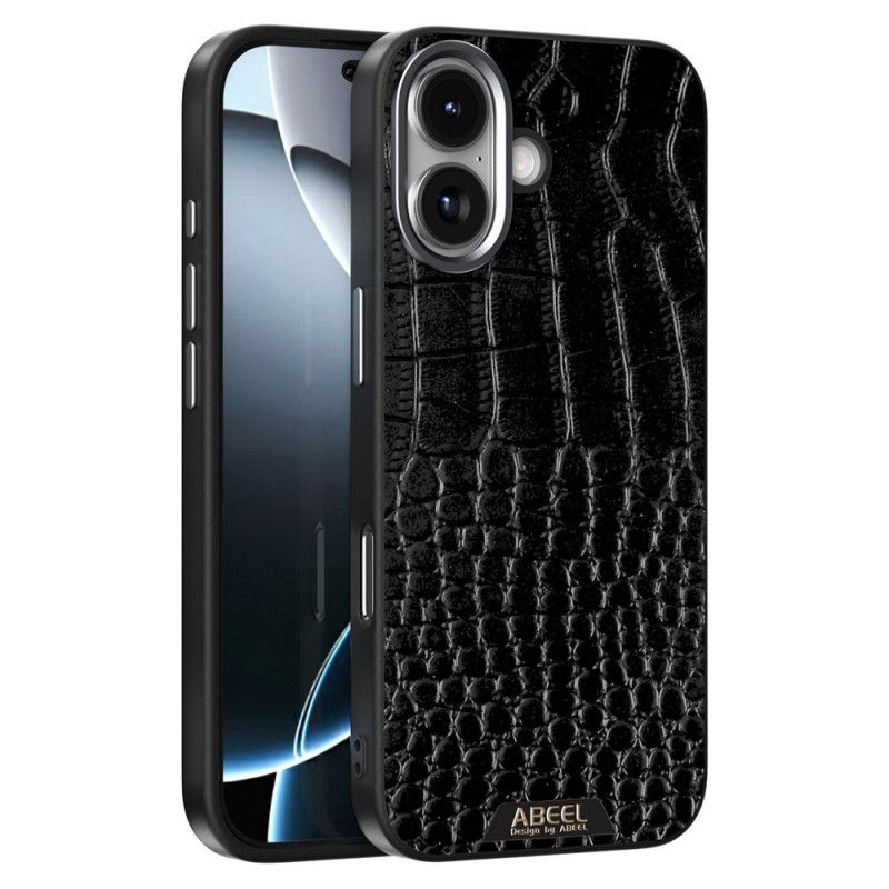 Hoesje iPhone 17 Magsafe-compatibel Abeel Met Krokodillenprint Bescherming Hoesje