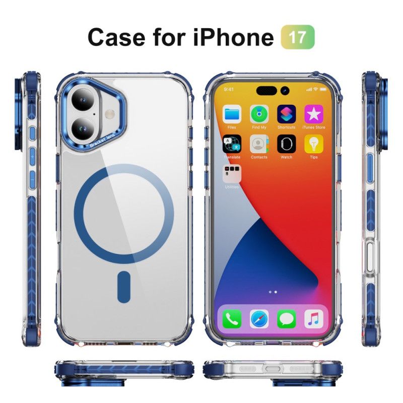 Hoesje iPhone 17 Magsafe-compatibele Steun En Lensbescherming