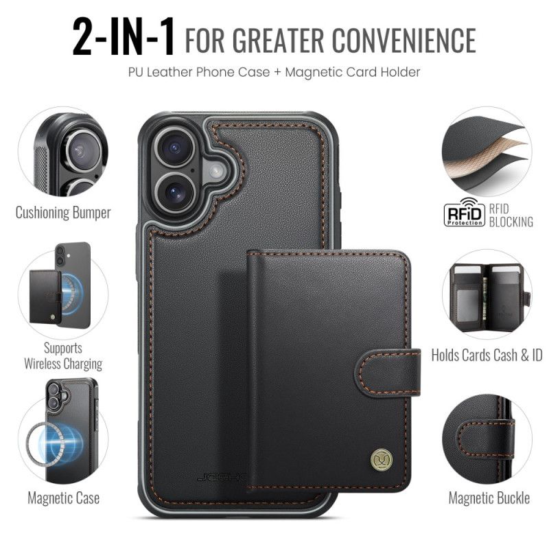 Hoesje iPhone 17 Magsafe Met Afneembare Rfid-kaarthouder