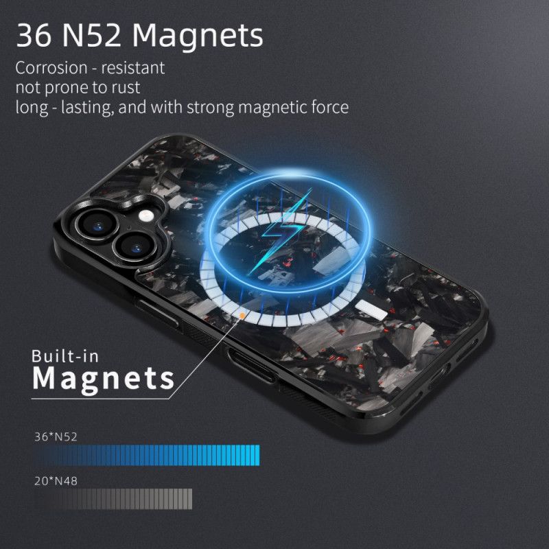 Hoesje Voor iPhone 17 Gesmede Aramidevezel Magsafe