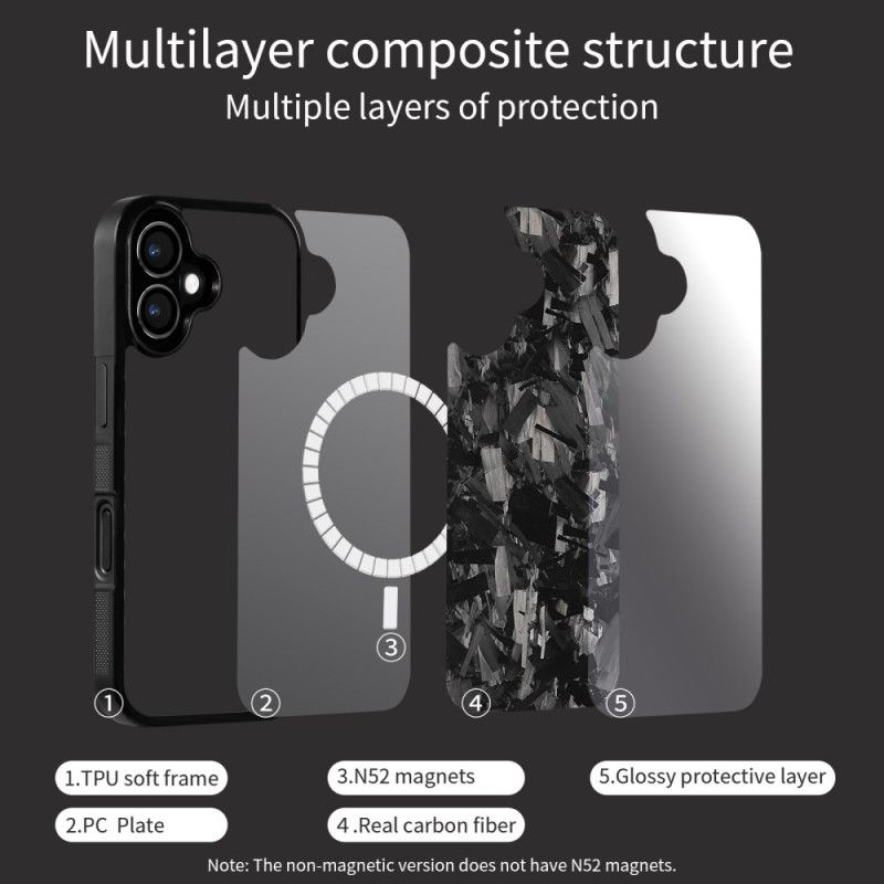 Hoesje Voor iPhone 17 Gesmede Aramidevezel Magsafe