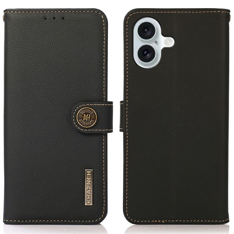 Leren Hoesje iPhone 17 Klassieke Khazneh Bescherming Hoesje