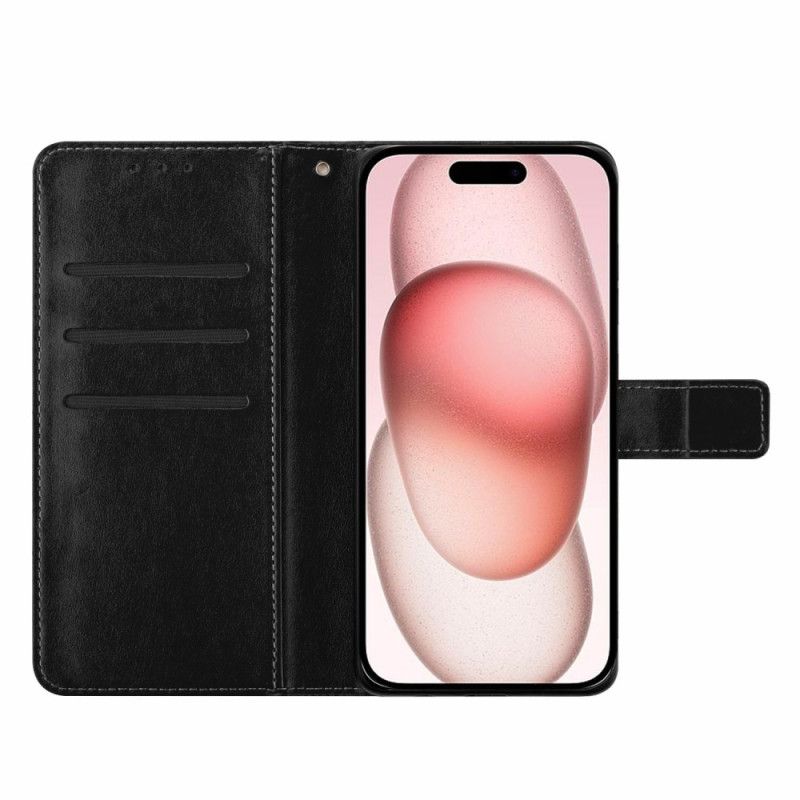 Leren Hoesje iPhone 17 Mandala Print Bescherming Hoesje