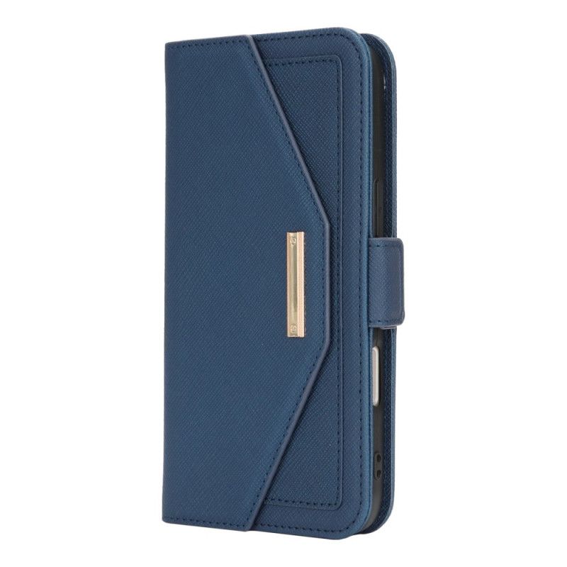 Leren Hoesje iPhone 17 Portemonnee Met Schouderband En Spiegel