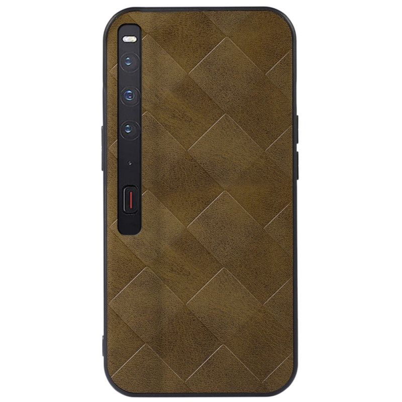 Cover Hoesje Huawei Mate XS 2 Telefoonhoesje Kunstleer Met Ruitpatroon