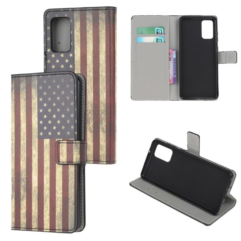 Bescherming Hoesje Samsung Galaxy S20 Telefoonhoesje Amerikaanse Vlag