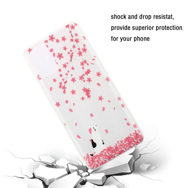 Case Hoesje Samsung Galaxy S20 Telefoonhoesje Bloemblaadjes En Cat