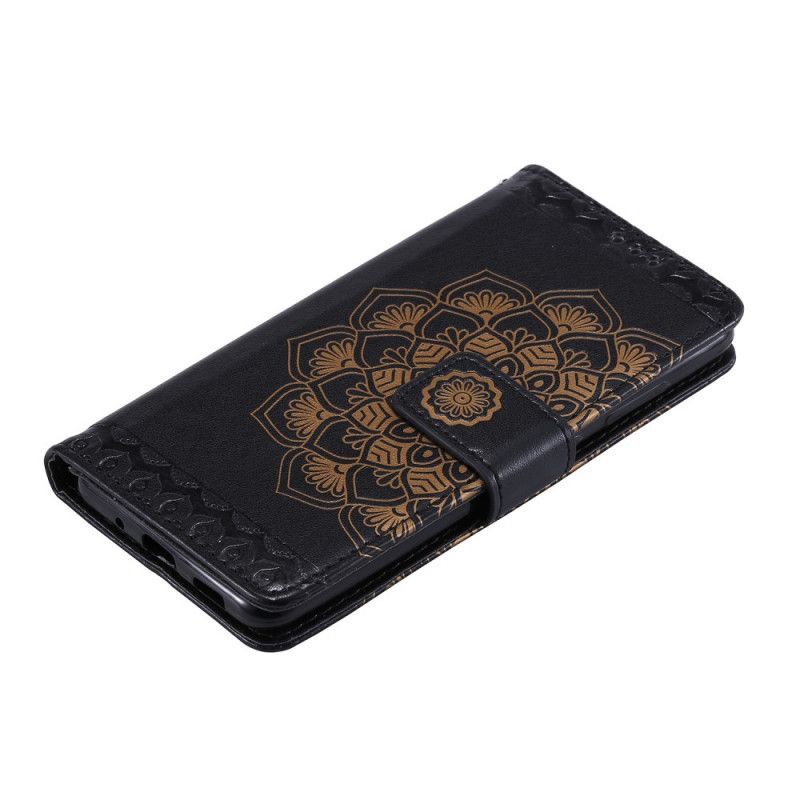 Cover Folio-hoesje Samsung Galaxy S20 Grijs Zwart Telefoonhoesje Chique Mandala