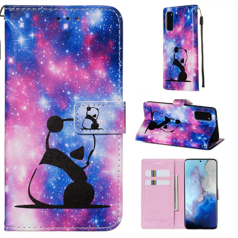 Cover Folio-hoesje Samsung Galaxy S20 Telefoonhoesje Melkwegpanda